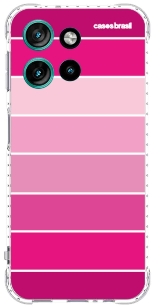 Capinha para Celular Faixas Tons de Rosas