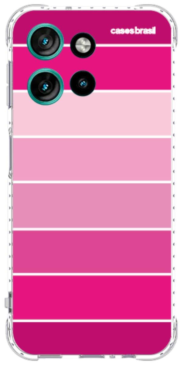 Capinha para Celular Faixas Tons de Rosas