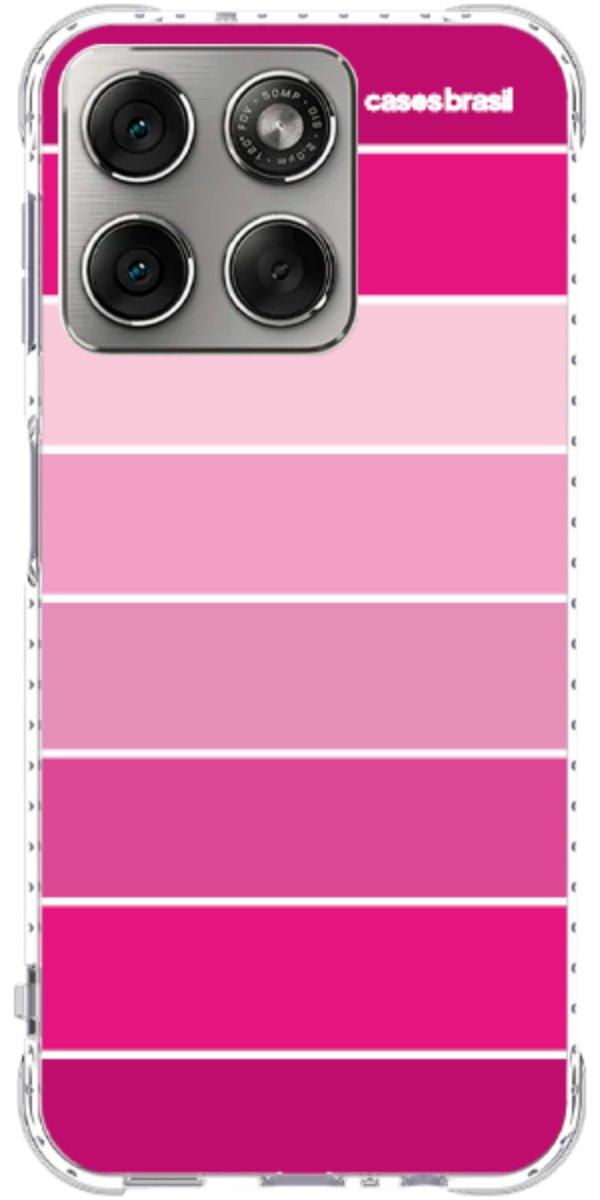 Capinha para Celular Faixas Tons de Rosas