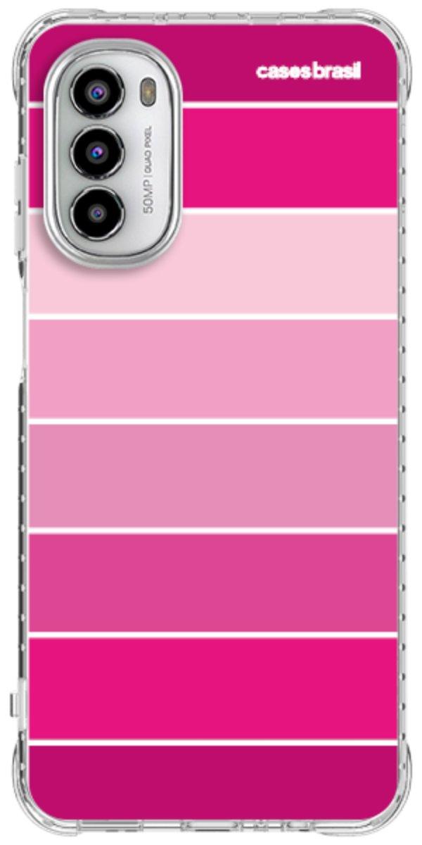 Capinha para Celular Faixas Tons de Rosas
