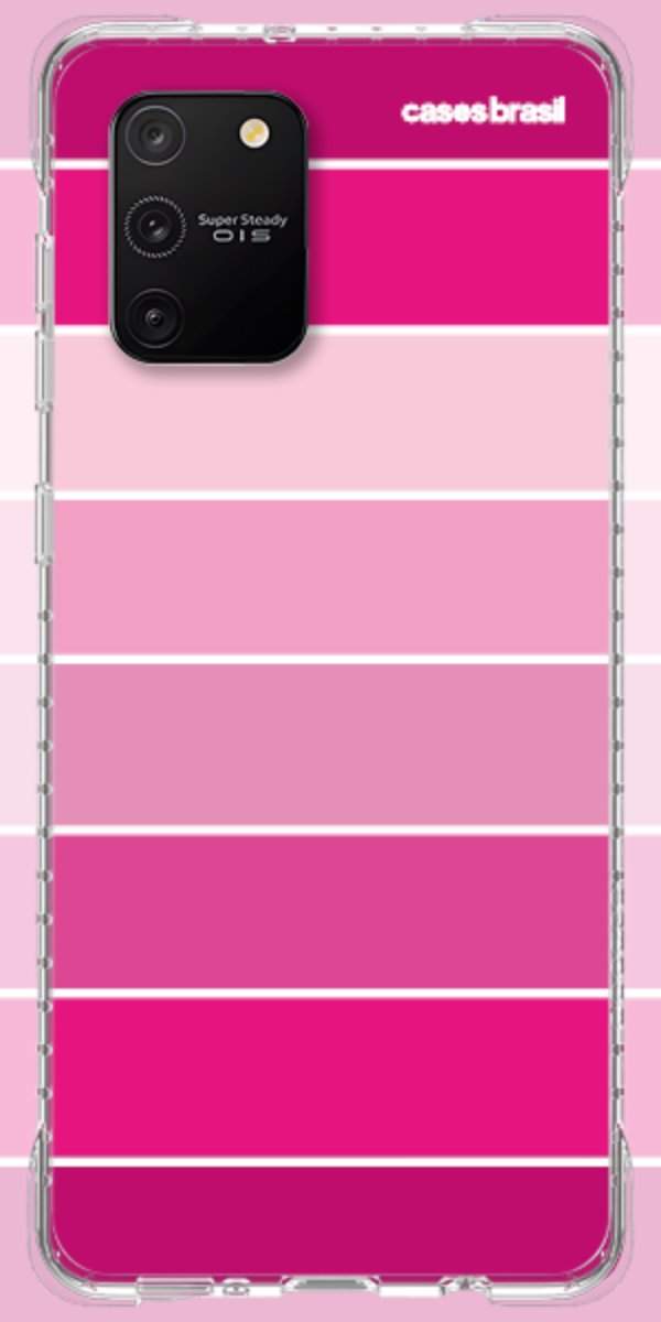Capinha para Celular Faixas Tons de Rosas