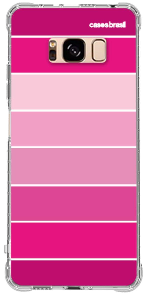 Capinha para Celular Faixas Tons de Rosas