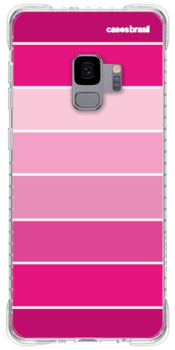 Capinha para Celular Faixas Tons de Rosas