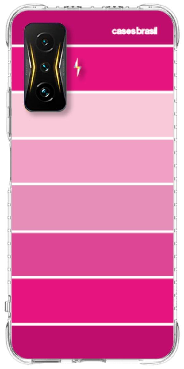 Capinha para Celular Faixas Tons de Rosas
