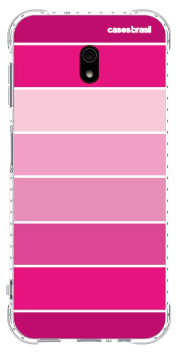 Capinha para Celular Faixas Tons de Rosas
