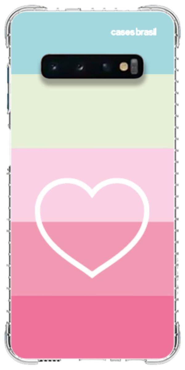 Capinha para Celular Coração delicado Arco-íris