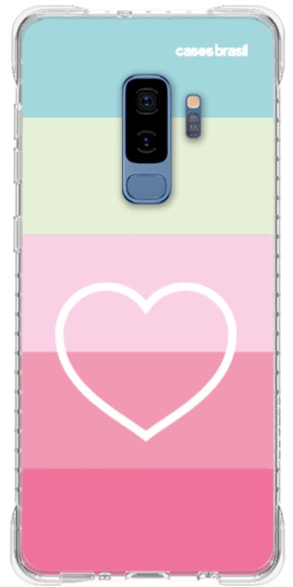 Capinha para Celular Coração delicado Arco-íris