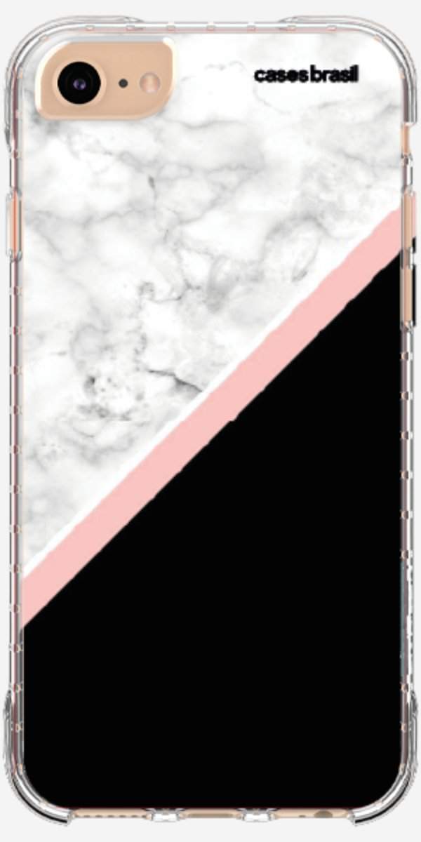 Capinha para Celular Mármore WhiteBlack