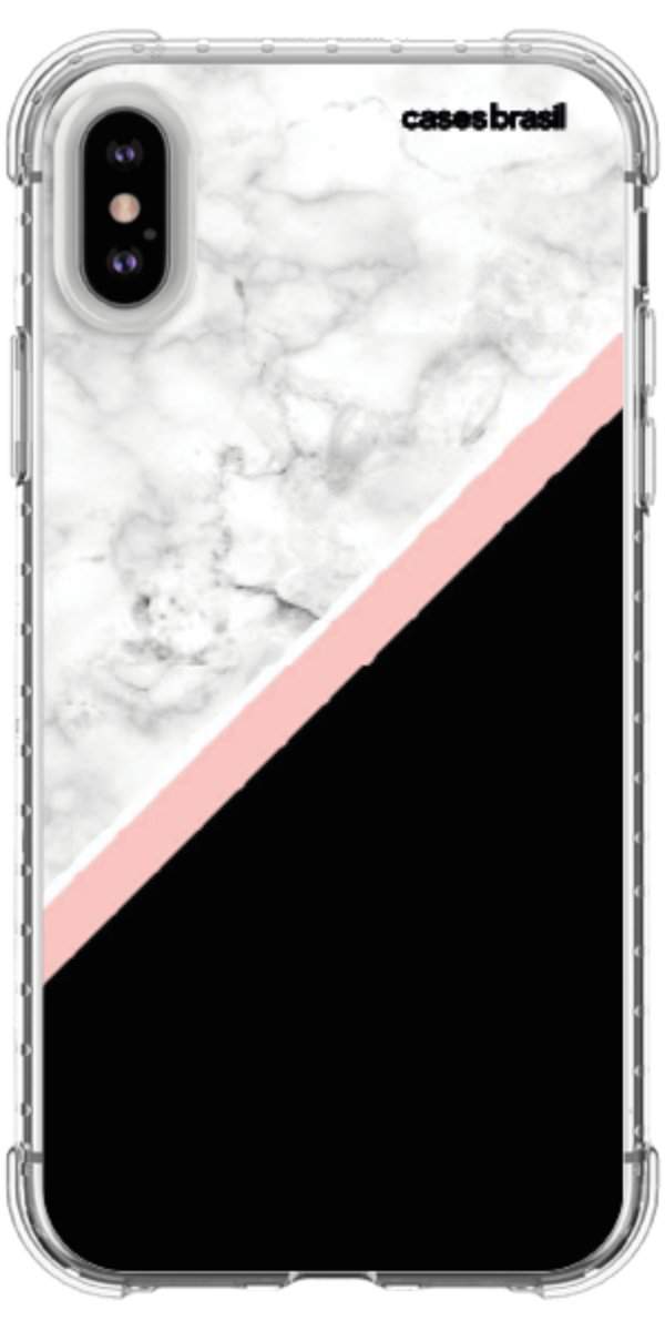 Capinha para Celular Mármore WhiteBlack