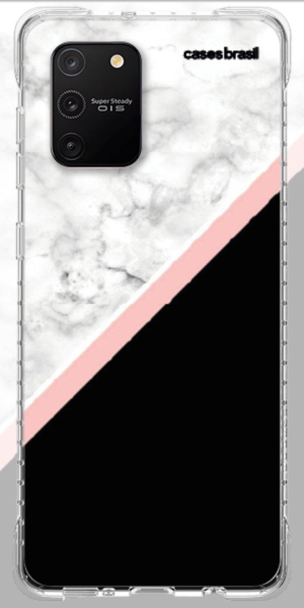 Capinha para Celular Mármore WhiteBlack