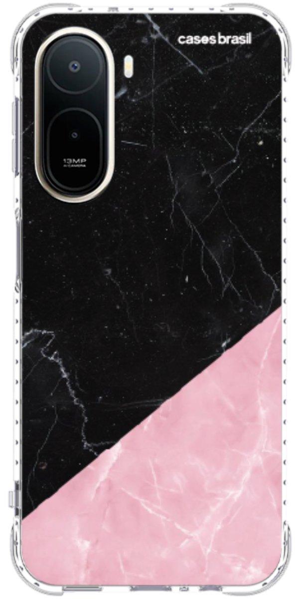 Capinha para Celular Mármore Duo Pink & Black