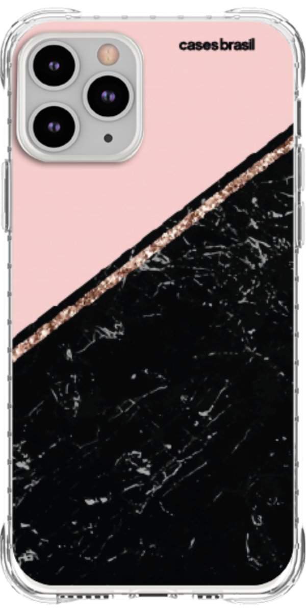 Capinha para Celular Diagonal Duo Black & Pink