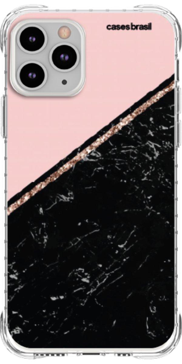 Capinha para Celular Diagonal Duo Black & Pink