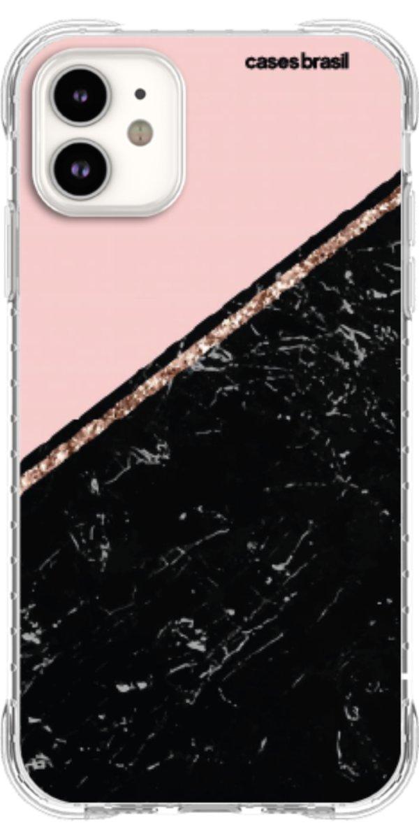 Capinha para Celular Diagonal Duo Black & Pink