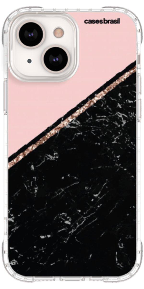 Capinha para Celular Diagonal Duo Black & Pink