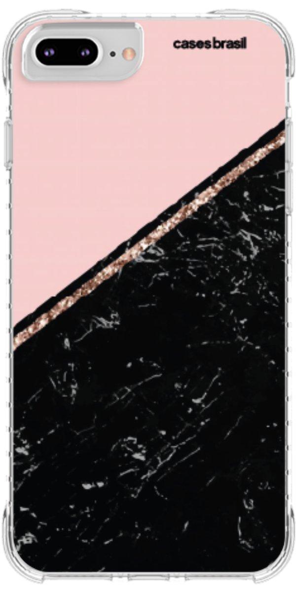 Capinha para Celular Diagonal Duo Black & Pink