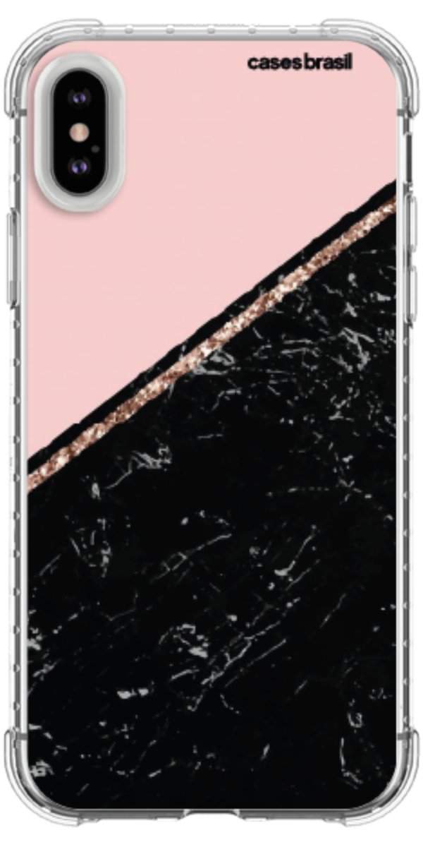 Capinha para Celular Diagonal Duo Black & Pink