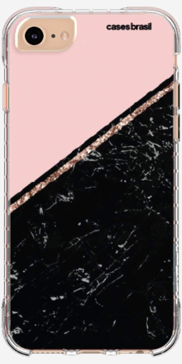 Capinha para Celular Diagonal Duo Black & Pink