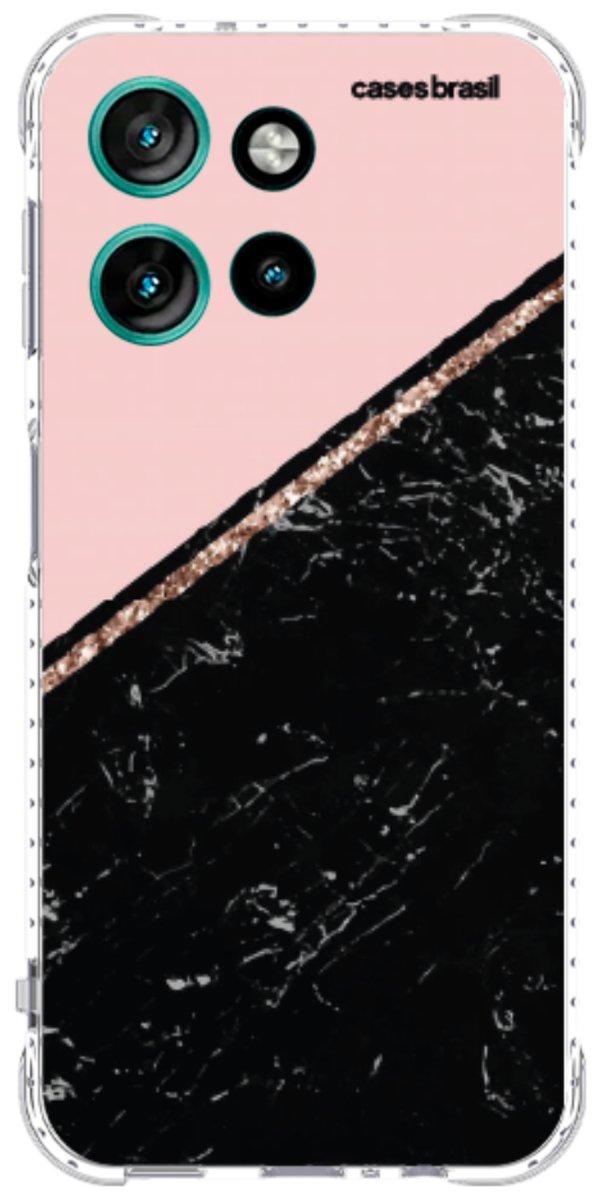 Capinha para Celular Diagonal Duo Black & Pink