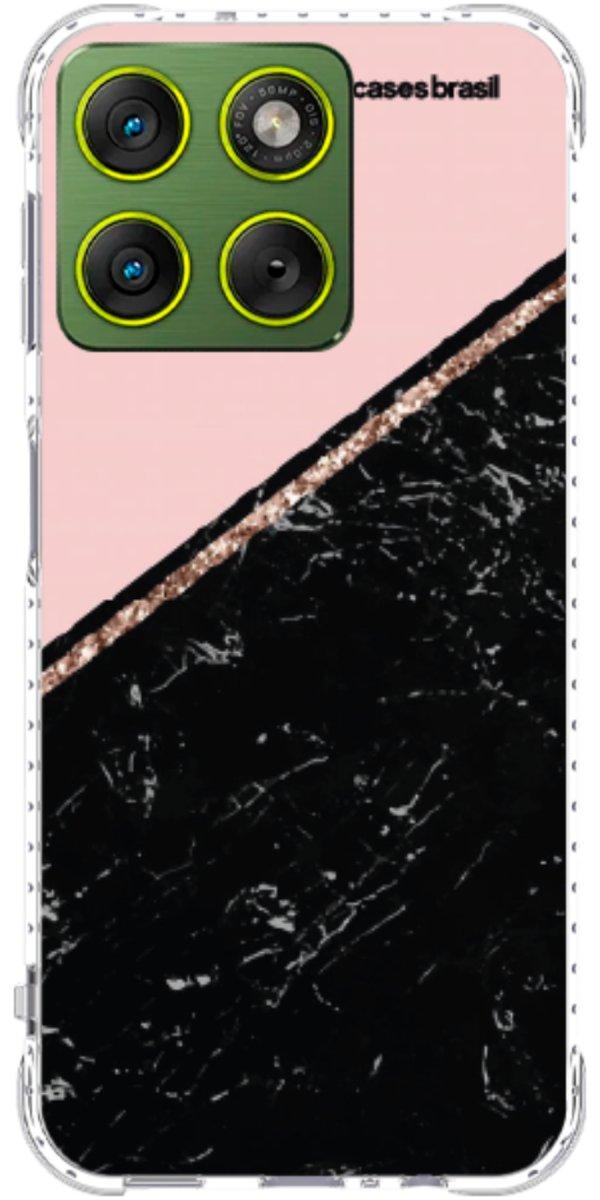 Capinha para Celular Diagonal Duo Black & Pink