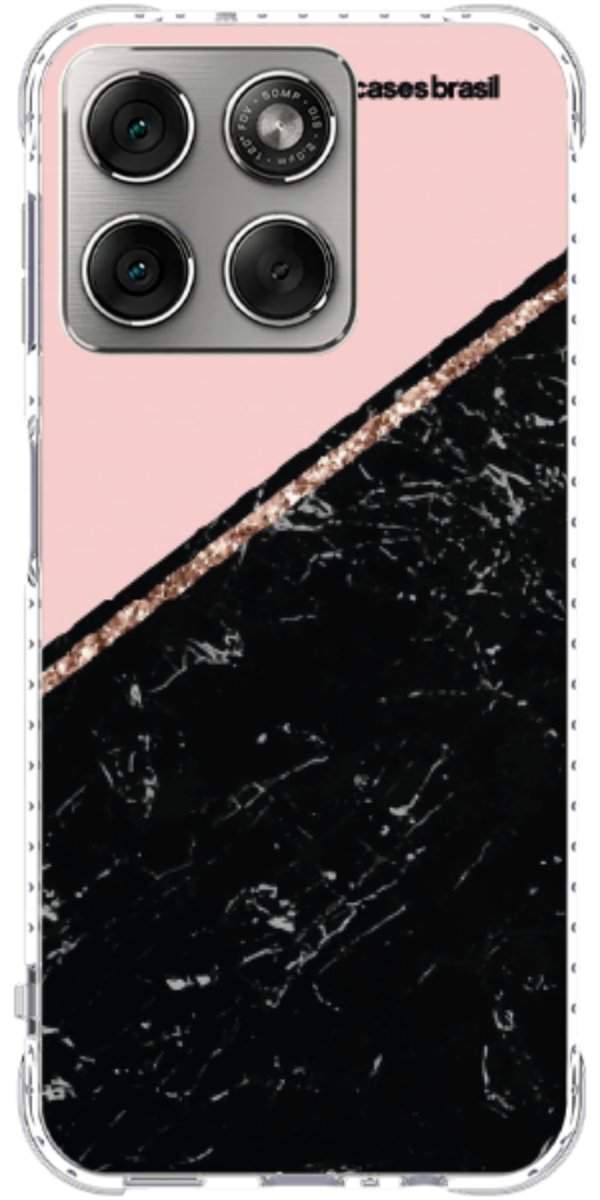 Capinha para Celular Diagonal Duo Black & Pink
