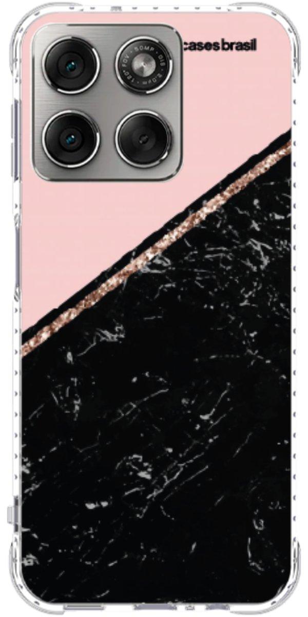 Capinha para Celular Diagonal Duo Black & Pink