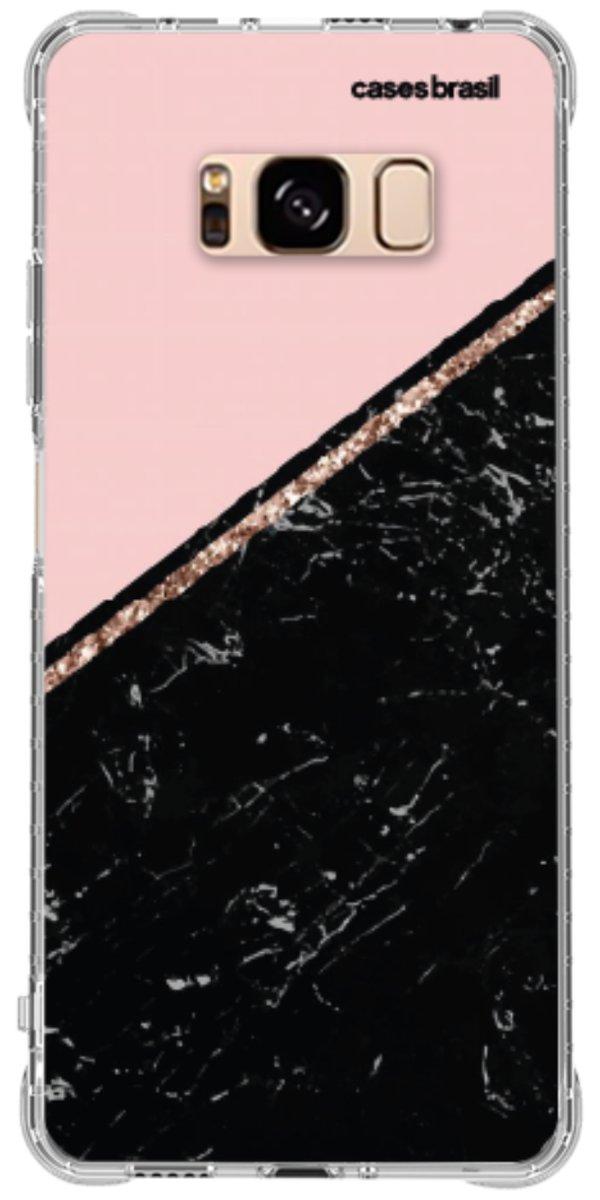 Capinha para Celular Diagonal Duo Black & Pink