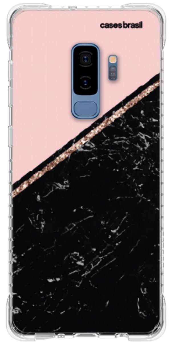 Capinha para Celular Diagonal Duo Black & Pink