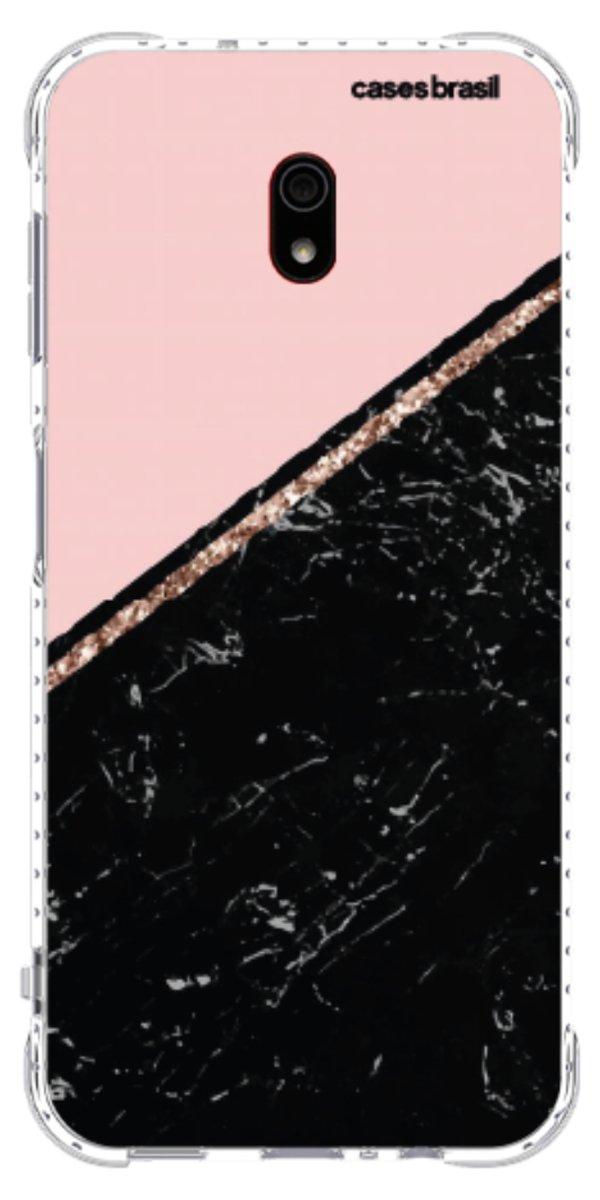 Capinha para Celular Diagonal Duo Black & Pink
