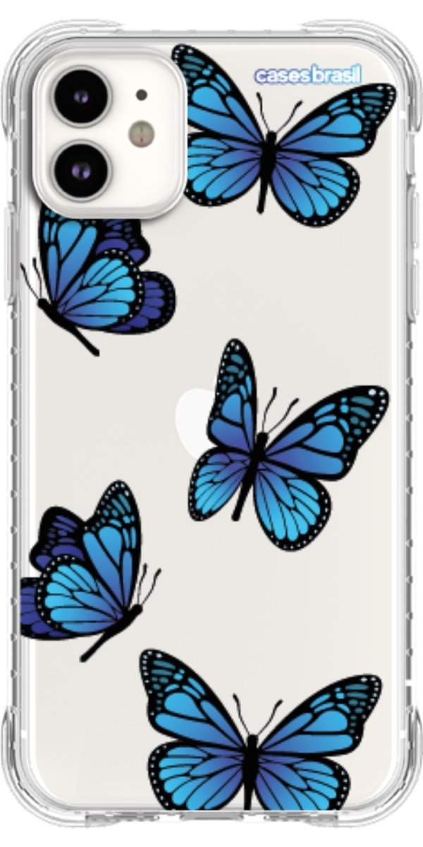 Capinha para Celular Borboletas Azuis