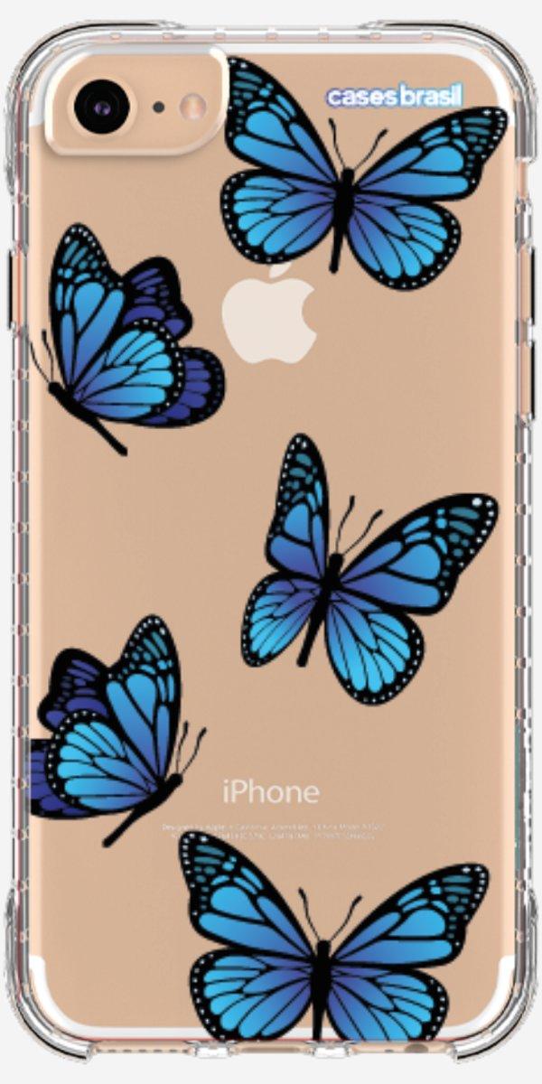 Capinha para Celular Borboletas Azuis