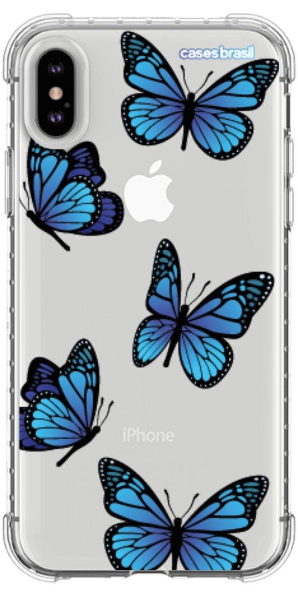 Capinha para Celular Borboletas Azuis