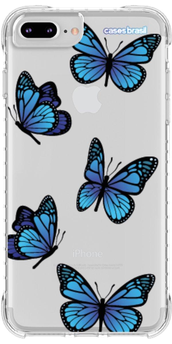Capinha para Celular Borboletas Azuis