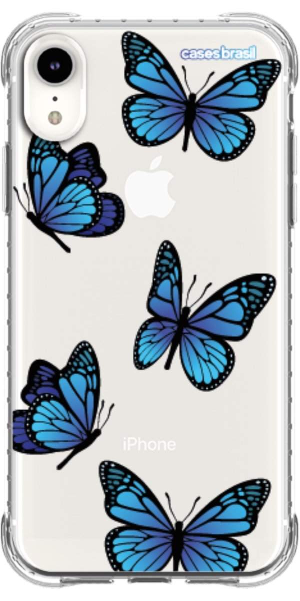 Capinha para Celular Borboletas Azuis