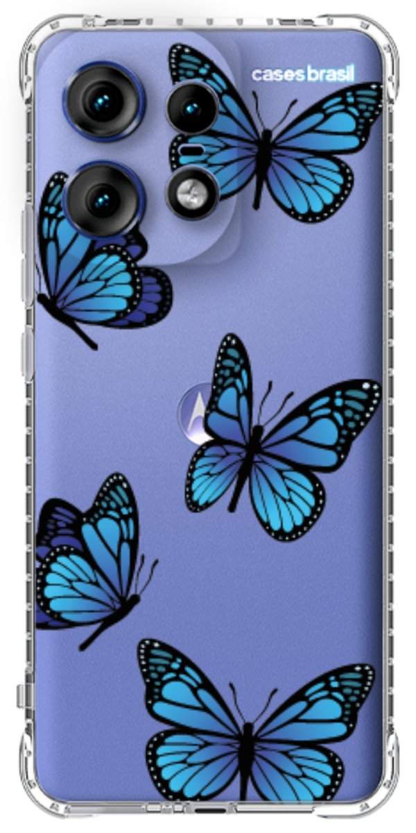 Capinha para Celular Borboletas Azuis
