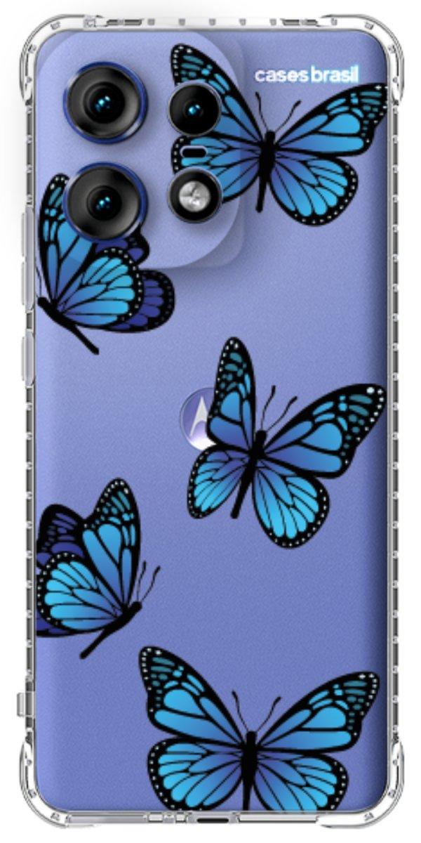 Capinha para Celular Borboletas Azuis