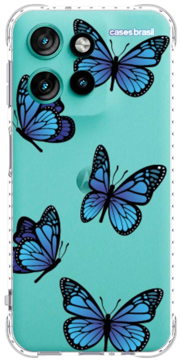 Capinha para Celular Borboletas Azuis