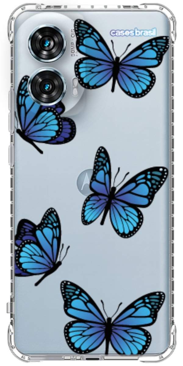 Capinha para Celular Borboletas Azuis