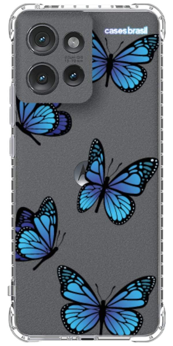 Capinha para Celular Borboletas Azuis