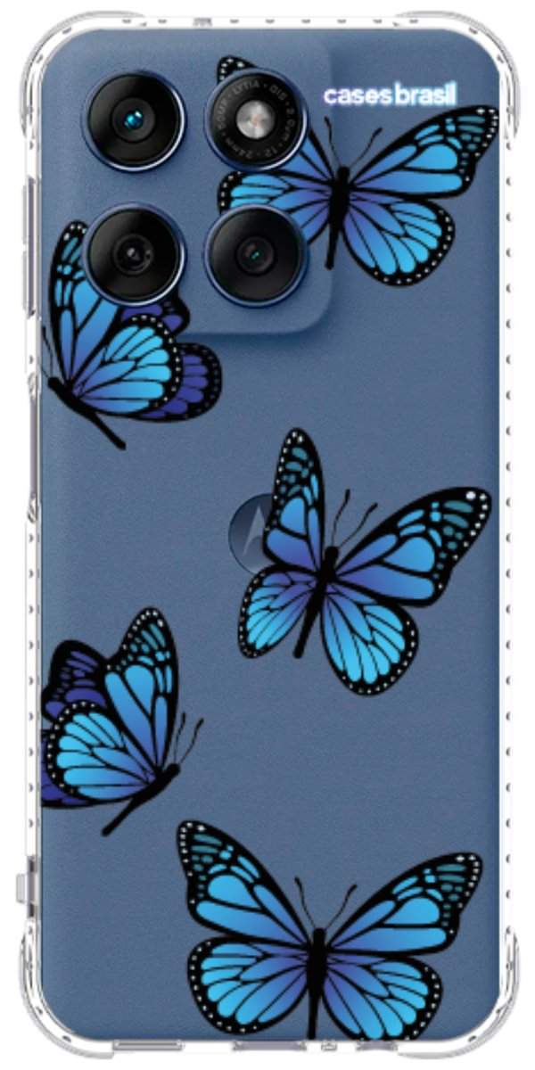 Capinha para Celular Borboletas Azuis
