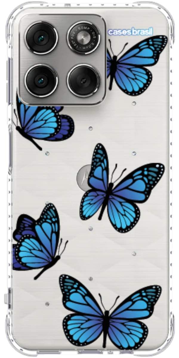 Capinha para Celular Borboletas Azuis