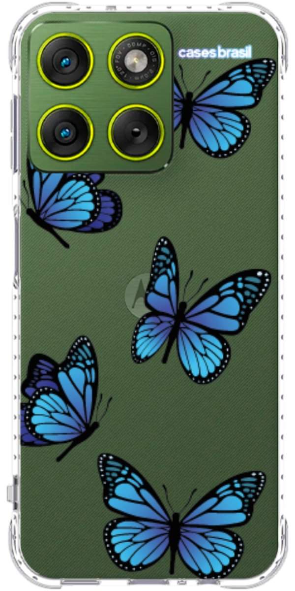 Capinha para Celular Borboletas Azuis