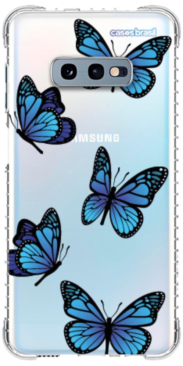 Capinha para Celular Borboletas Azuis