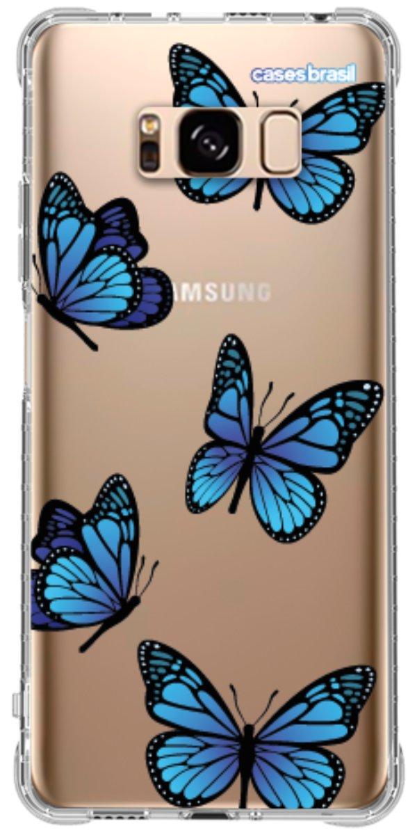 Capinha para Celular Borboletas Azuis