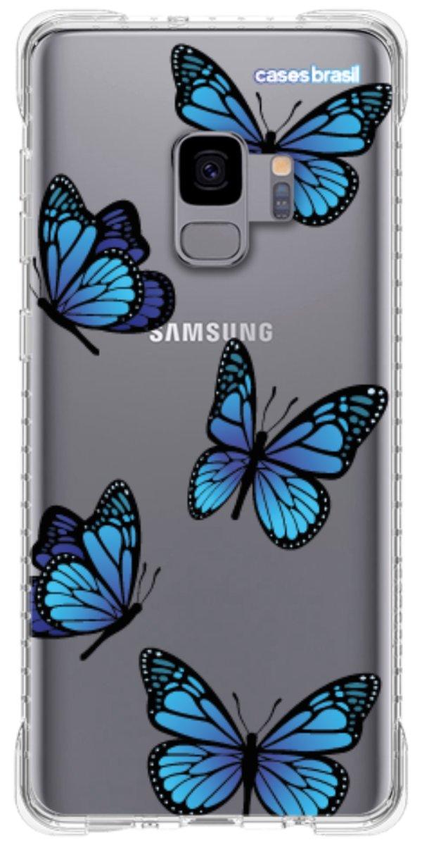 Capinha para Celular Borboletas Azuis