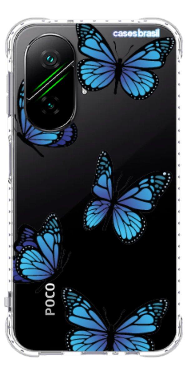 Capinha para Celular Borboletas Azuis