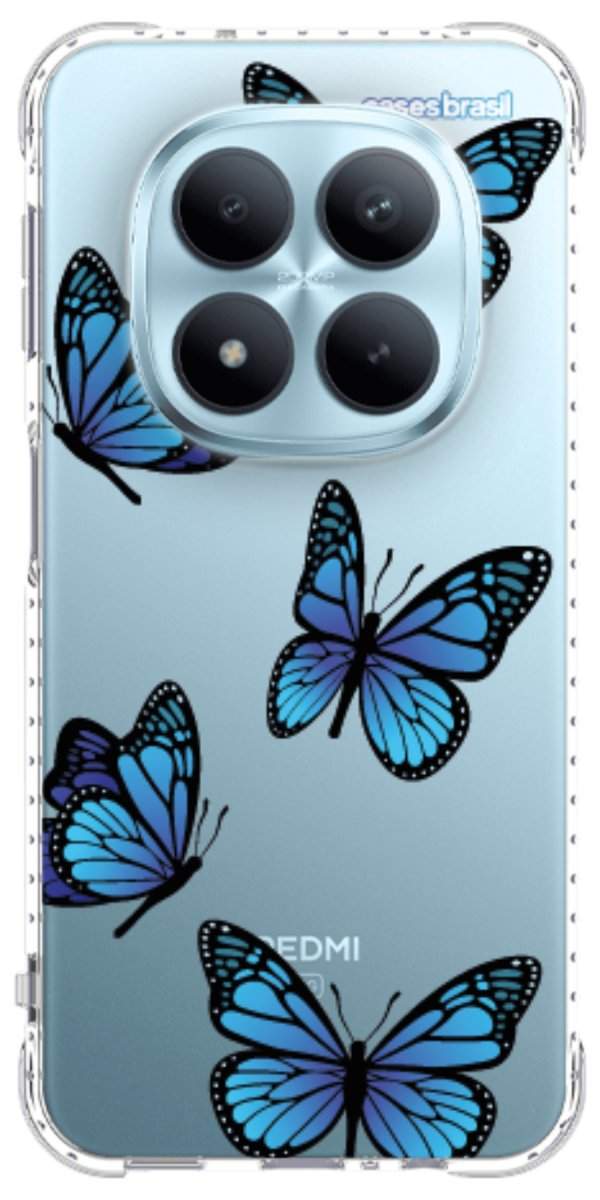 Capinha para Celular Borboletas Azuis