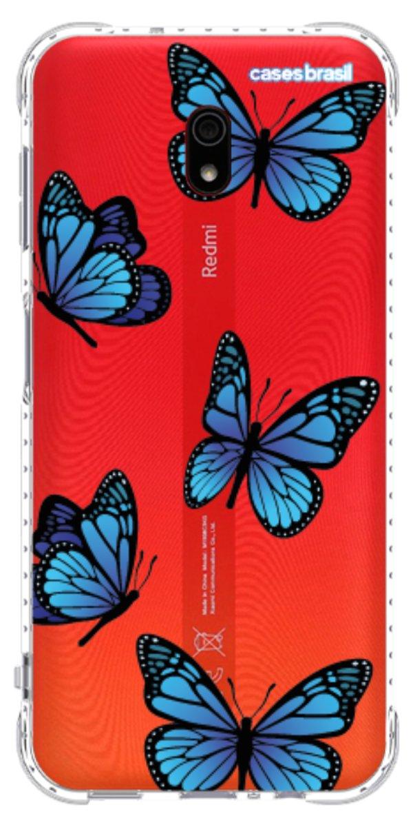 Capinha para Celular Borboletas Azuis