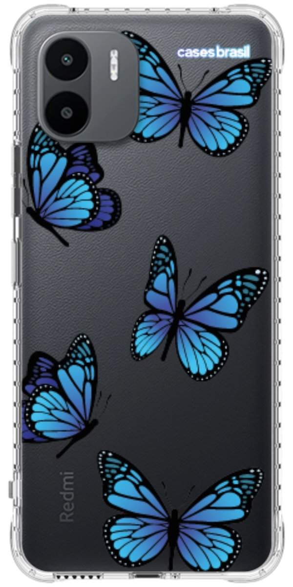 Capinha para Celular Borboletas Azuis