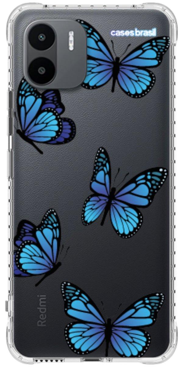 Capinha para Celular Borboletas Azuis